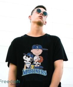 Official The Peanuts Movie Characters Seattle Mariners Baseball 2024 Shirt - G500 Gildan T-Shirt