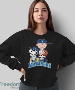 Official The Peanuts Movie Characters Seattle Mariners Baseball 2024 Shirt - Sweatshirt