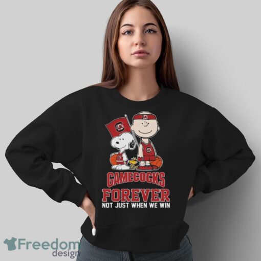 Official The Peanuts Movie Characters South Carolina Gamecocks Forever Not Just When We Win Shirt - Sweatshirt