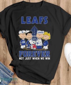 Official The Peanuts Movie Characters Toronto Maple Leafs Forever Not Just When We Win Shirt