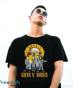 Official The Simpson Gun N’ Roses Signatures Shirt - G500 Gildan T-Shirt