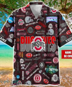 Ohio State Buckeyes Logo Hawaiian Shirt For Fans Trending Beach Shirt Custom Name