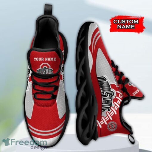 Ohio State Buckeyes NCAA Max Soul Shoes Big Logo And Custom Name Sneakers For Men Women Product Photo 3