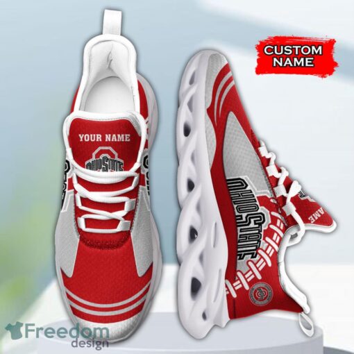 Ohio State Buckeyes NCAA Max Soul Shoes Big Logo And Custom Name Sneakers For Men Women Product Photo 4