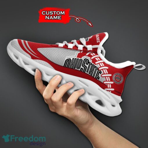 Ohio State Buckeyes NCAA Max Soul Shoes Big Logo And Custom Name Sneakers For Men Women Product Photo 5