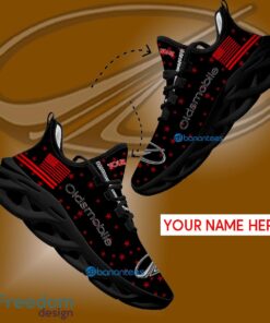 Oldsmobile Car Racing Running Sneaker Trademark Custom Name Gift Max Soul Shoes USA Flag Star New For Fans - Oldsmobile Car Racing Running Shoes New Trending Personalized Photo 1