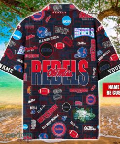 Ole Miss Rebels Logo Hawaiian Shirt For Fans Trending Beach Shirt Custom Name Product Photo 2