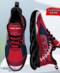 Ole Miss Rebels NCAA Max Soul Shoes Big Logo And Custom Name Sneakers For Men Women Product Photo 3