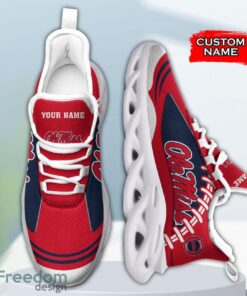 Ole Miss Rebels NCAA Max Soul Shoes Big Logo And Custom Name Sneakers For Men Women Product Photo 4