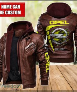 Opel 2D Leather Jacket For Men Custom Name Special Gift Ideas Product Photo 2