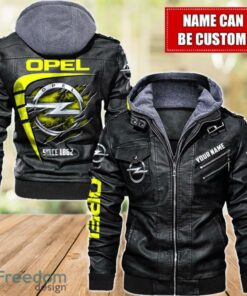 Opel 2D Leather Jacket For Men Custom Name Special Gift Ideas