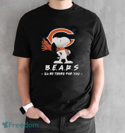 Original NFL Chicago Bears Snoopy I’ll Be There For You 2024 T-Shirt - Black Unisex T-Shirt