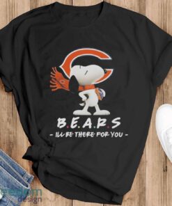 Original NFL Chicago Bears Snoopy I’ll Be There For You 2024 T-Shirt - Black T-Shirt