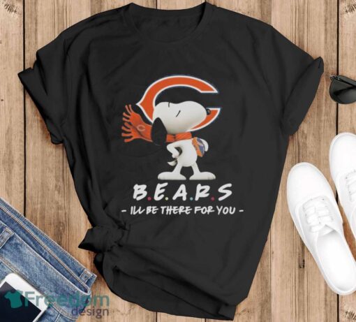 Original NFL Chicago Bears Snoopy I’ll Be There For You 2024 T-Shirt - Black T-Shirt