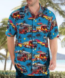 Oxfordshire Fire and Rescue Service Summer Hawaiian Shirt Product Photo 4