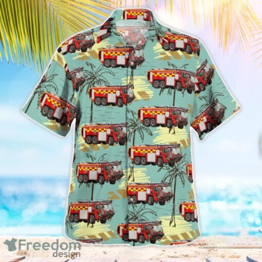 Oxfordshire, United Kingdom, RAF Brize Norton Fire Dept Hawaiian Shirt Summer Beach Gift Product Photo 3