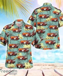 Oxfordshire, United Kingdom, RAF Brize Norton Fire Dept Hawaiian Shirt Summer Beach Gift