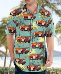 Oxfordshire, United Kingdom, RAF Brize Norton Fire Dept Hawaiian Shirt Summer Beach Gift Product Photo 4