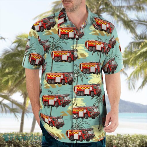 Oxfordshire, United Kingdom, RAF Brize Norton Fire Dept Hawaiian Shirt Summer Beach Gift Product Photo 4