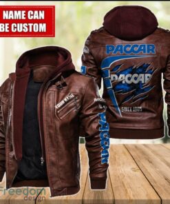 Paccar 2D Leather Jacket For Men Custom Name Special Gift Ideas Product Photo 2