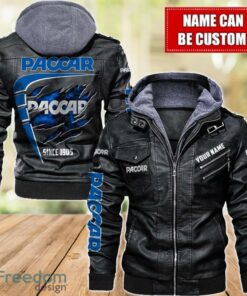 Paccar 2D Leather Jacket For Men Custom Name Special Gift Ideas Product Photo 1