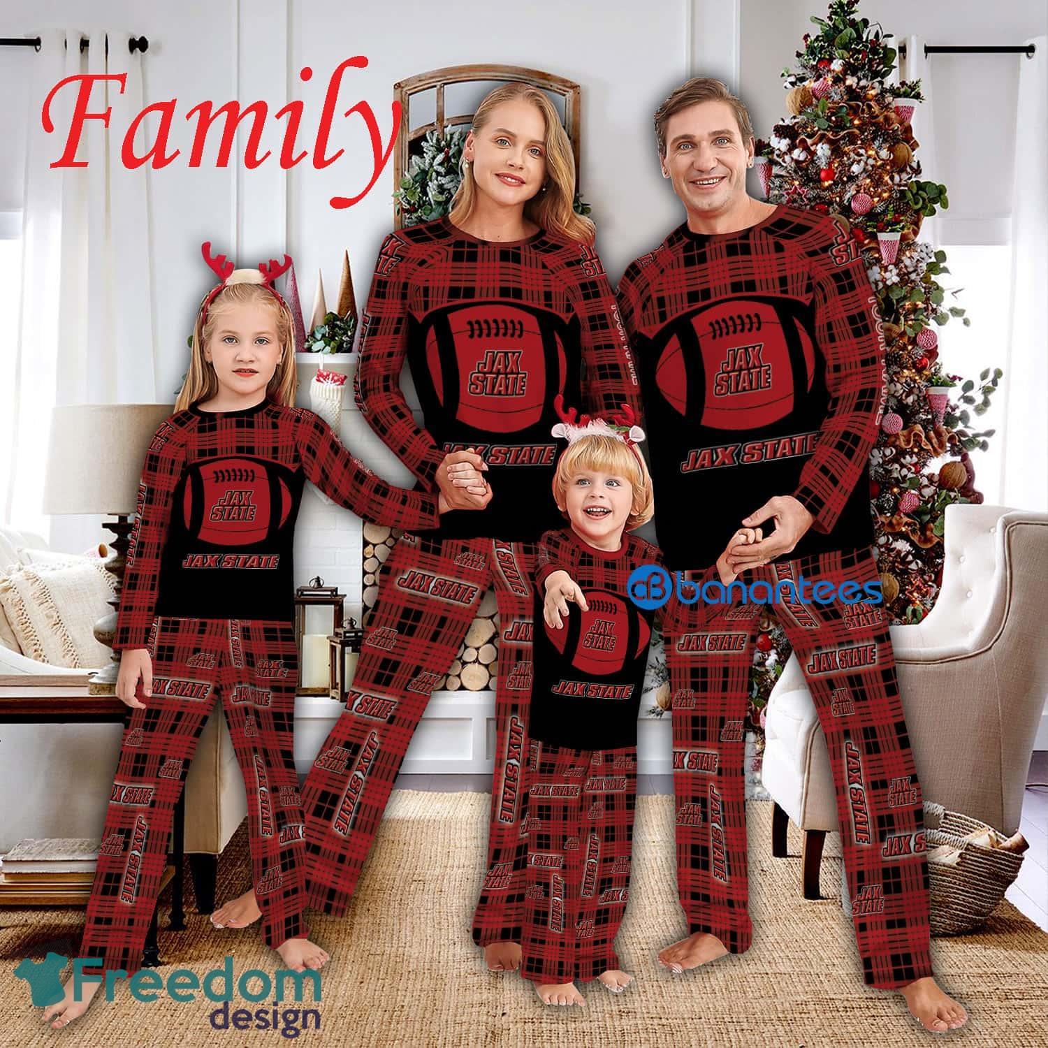 Pajamas Set Gift Family NCAA Jacksonville State Gamecocks Caro For Fans Holidays - Pajamas Set Gift Family NCAA Jacksonville State Gamecocks Caro For Fans Holidays