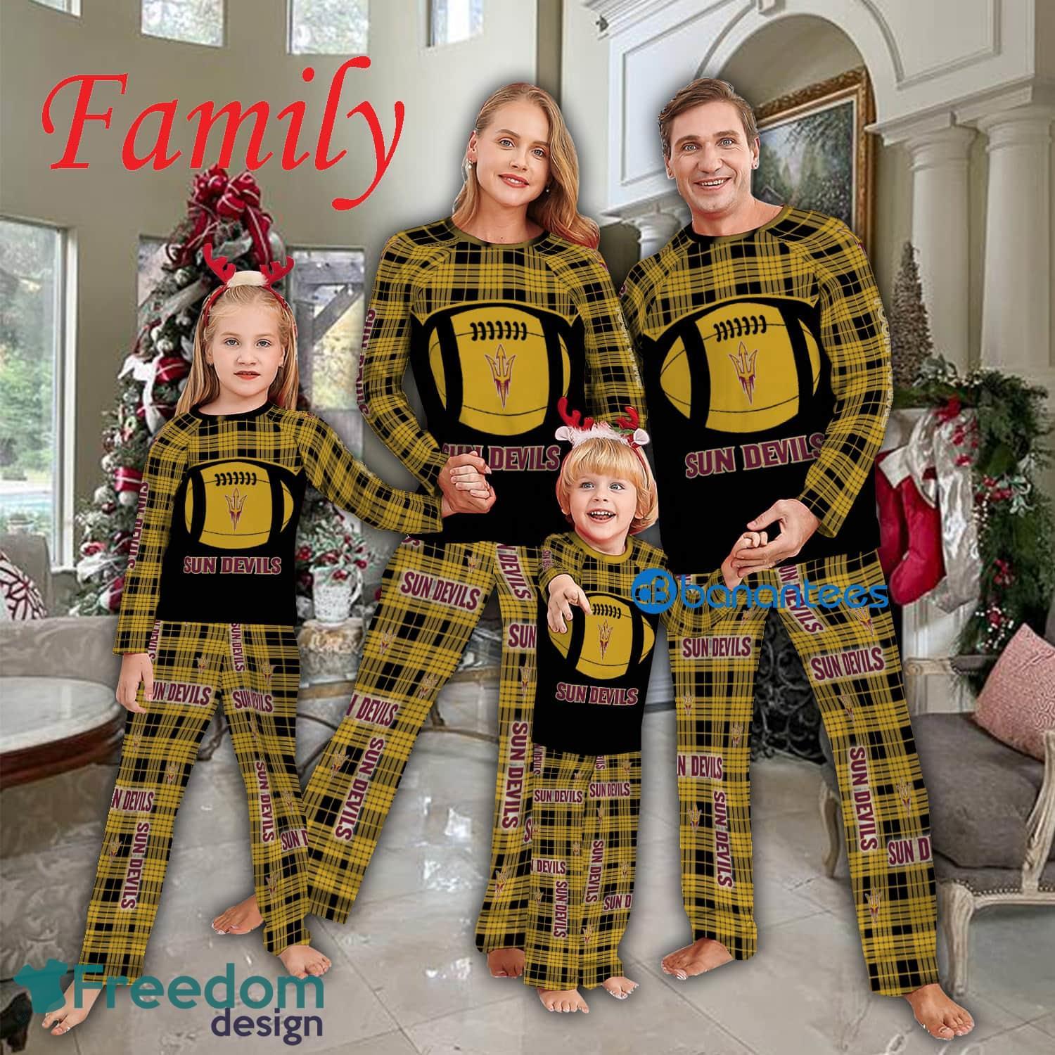 Pajamas Set Gift For Family NCAA Arizona State Sun Devils Caro For Fans Holidays - Pajamas Set Gift For Family NCAA Arizona State Sun Devils Caro For Fans Holidays