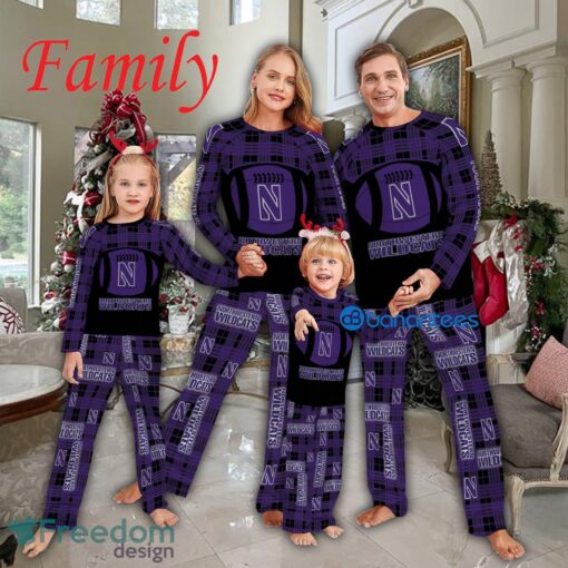 Pajamas Set Gift For Family NCAA Northwestern Wildcats Caro For Fans Holidays - Pajamas Set Gift For Family NCAA Northwestern Wildcats Caro For Fans Holidays