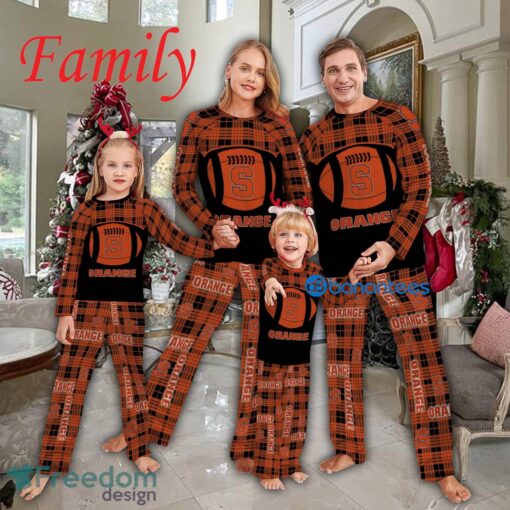 Pajamas Set Gift For Family NCAA Syracuse Orange Caro For Fans Holidays - Pajamas Set Gift For Family NCAA Syracuse Orange Caro For Fans Holidays