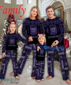 Pajamas Set Gift For Family NCAA Washington Huskies Caro For Fans Holidays - Pajamas Set Gift For Family NCAA Washington Huskies Caro For Fans Holidays