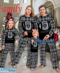 Pajamas Set Gift For Family NFL Las Vegas Raiders Caro For Fans Holidays - Pajamas Set Gift For Family NFL Las Vegas Raiders Caro For Fans Holidays