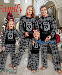 Pajamas Set Gift For Family NFL Las Vegas Raiders Caro For Fans Holidays - Pajamas Set Gift For Family NFL Las Vegas Raiders Caro For Fans Holidays