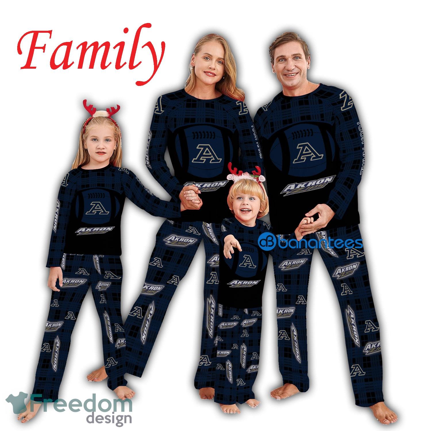 Pajamas Set Men Women Children NCAA Akron Zips Caro For Fans Holidays - Pajamas Set Men Women Children NCAA Akron Zips Caro For Fans Holidays