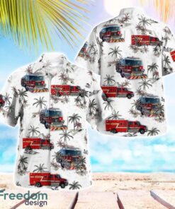 Palm Beach County Fire Rescue Beach Hawaiian Shirt Gift For Summer Holiday