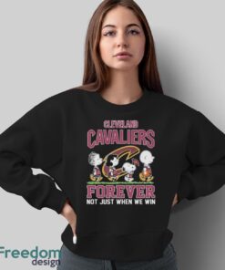 Peanuts Characters Cleveland Cavaliers Forever Not Just When We Win Shirt image Peanuts Characters Cleveland Cavaliers Forever Not Just When We Win Shirt - Sweatshirt
