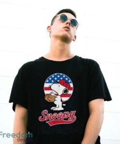 Peanuts - Snoopy Americana Baseball T-Shirt - G500 Gildan T-Shirt