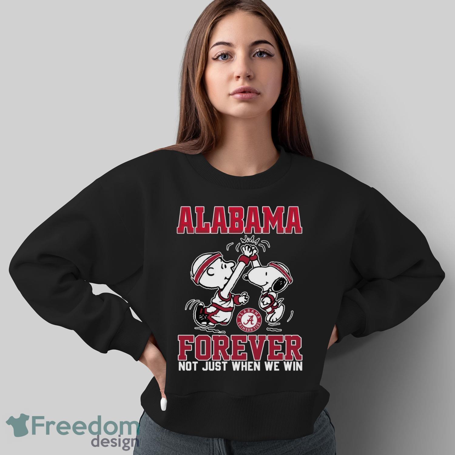 peanuts-snoopy-and-charlie-brown-alabama-high-five-forever-not-just-when-we-win-shirt-4.jpg Peanuts Snoopy And Charlie Brown Alabama High Five Forever Not Just When We Win Shirt - Sweatshirt