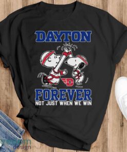 Peanuts Snoopy And Charlie Brown Dayton Flyers High Five Forever Not Just When We Win Shirt