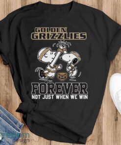 Peanuts Snoopy And Charlie Brown Oakland Golden Grizzlies High Five Forever Not Just When We Win Shirt