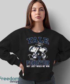 Peanuts Snoopy And Charlie Brown Yale Bulldogs High Five Forever Not Just When We Win Shirt - Sweatshirt