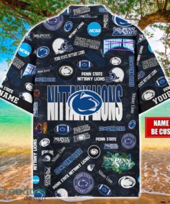 Penn State Nittany Lions Logo Hawaiian Shirt For Fans Trending Beach Shirt Custom Name Product Photo 2