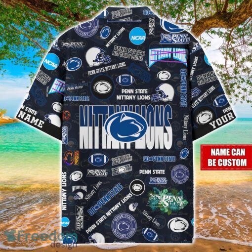 Penn State Nittany Lions Logo Hawaiian Shirt For Fans Trending Beach Shirt Custom Name Product Photo 2