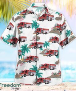 Pennsylvania Brecknock Township Volunteer Fire Department Beach Hawaiian Shirt Product Photo 2