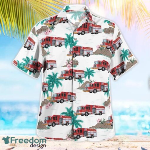 Pennsylvania Brecknock Township Volunteer Fire Department Beach Hawaiian Shirt Product Photo 2