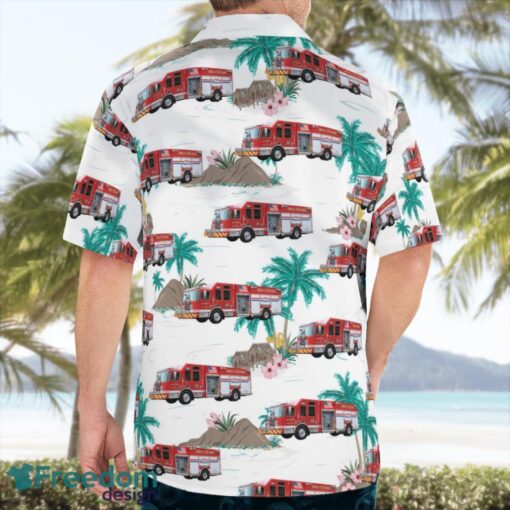 Pennsylvania Brecknock Township Volunteer Fire Department Beach Hawaiian Shirt Product Photo 4