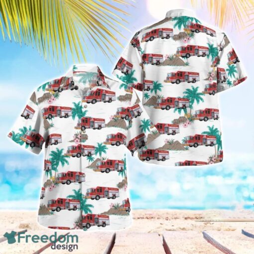 Pennsylvania Brecknock Township Volunteer Fire Department Beach Hawaiian Shirt Product Photo 1