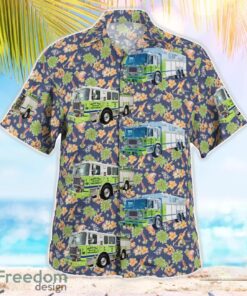 Pennsylvania, Hazle Twp. Fire & Rescue Company 141 Tropical 3D Hawaiian Shirt Gift For Summer Product Photo 2