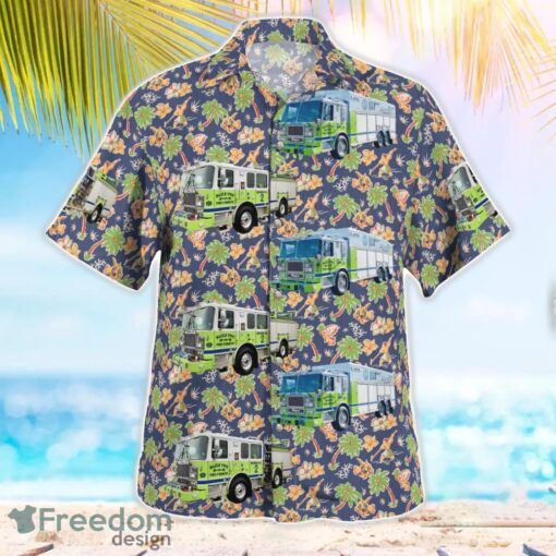 Pennsylvania, Hazle Twp. Fire & Rescue Company 141 Tropical 3D Hawaiian Shirt Gift For Summer Product Photo 2