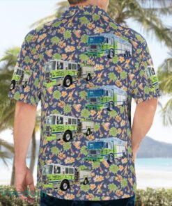 Pennsylvania, Hazle Twp. Fire & Rescue Company 141 Tropical 3D Hawaiian Shirt Gift For Summer Product Photo 4