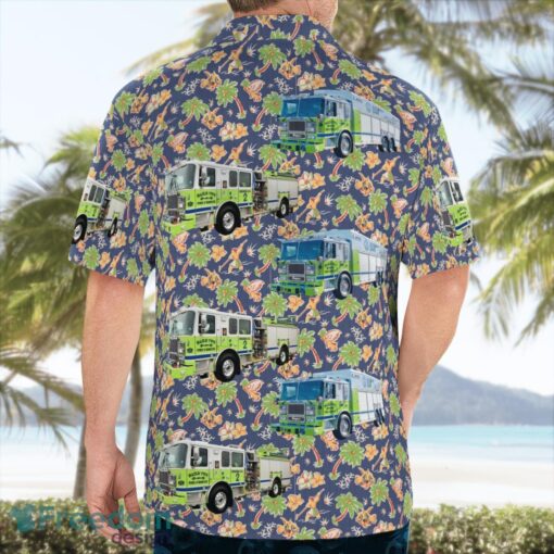 Pennsylvania, Hazle Twp. Fire & Rescue Company 141 Tropical 3D Hawaiian Shirt Gift For Summer Product Photo 4